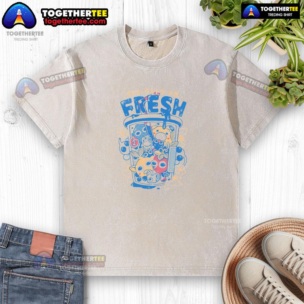 Pretty intergalactic boba washed t-shirt featuring colorful space-themed designs and a comfortable fit for casual wear.