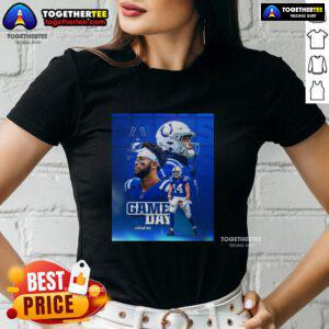 Pretty Lucas Oil Indianapolis Colts Game Day Ladies Tee featuring team colors and logo for stylish fan wear.