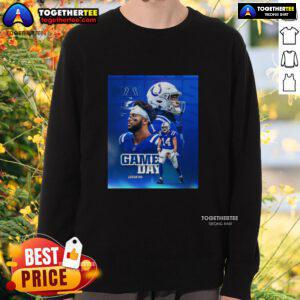 Pretty Lucas Oil Indianapolis Colts Game Day Sweatshirt in blue, perfect for fans attending games at Lucas Oil Stadium.