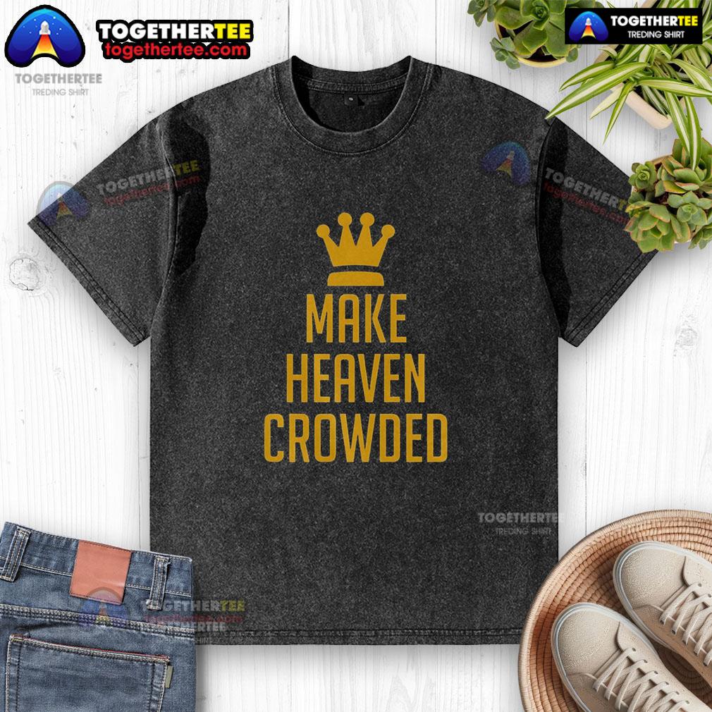 Pretty Make Heaven Crowded washed t-shirt featuring a vibrant graphic design and soft fabric, perfect for casual wear.