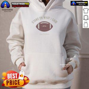 Alt Text: Pretty Tommy Castellanos Stand On What I Said hoodie in stylish design, perfect for casual outfits and streetwear fashion.