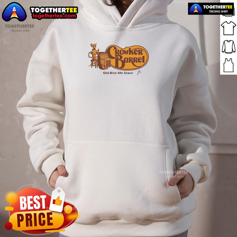 Top Crowker Barrel hoodie from The Old Bite Me Store, featuring a stylish design and cozy fit, perfect for casual wear.