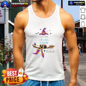 Top Im The Cisco Witch Halloween Tank Top featuring a spooky design perfect for Halloween festivities.