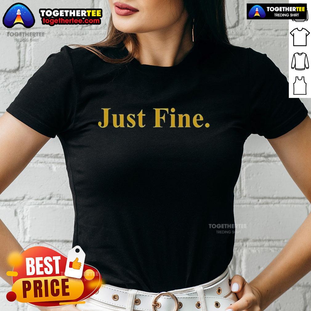 Top Just Fine Michigan NCAA Penalty Fundraising Ladies Tee in vibrant colors, perfect for supporting your team.