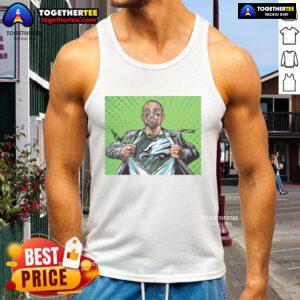 Top-Philadelphia-Eagles-Football-Jalen-Hurts-Is-The-Quiet-Superman-Comic-Style-Tank-Top