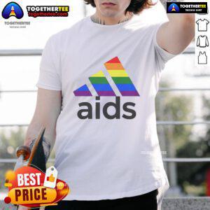 Awesome Aids LGBT Logo T-Shirt featuring a colorful design celebrating diversity and support for the LGBTQ+ community.