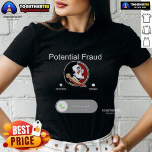 Alt Text: Awesome FSU potential fraud phone screen showing ladies tee design with vibrant colors and stylish graphics.