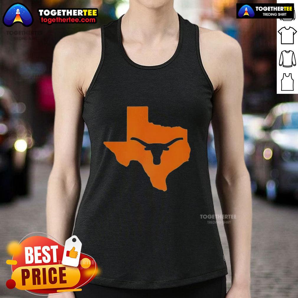 Awesome Im Horny Texas Longhorns tank top featuring bold graphics and vibrant colors, perfect for game day wear.