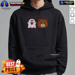 Awesome Shayne Gostisbehere Ghost Bear Halloween Hoodie featuring spooky design and vibrant colors for festive style.