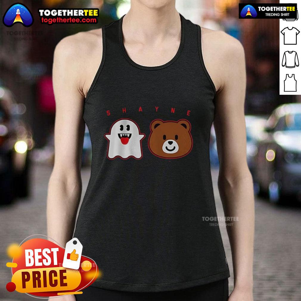 Awesome Shayne Gostisbehere Ghost Bear Halloween tank top featuring a spooky design perfect for Halloween festivities.