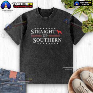 Awesome Straight Up Southern Washed T-Shirt in soft cotton, featuring a relaxed fit and vibrant southern-inspired design.