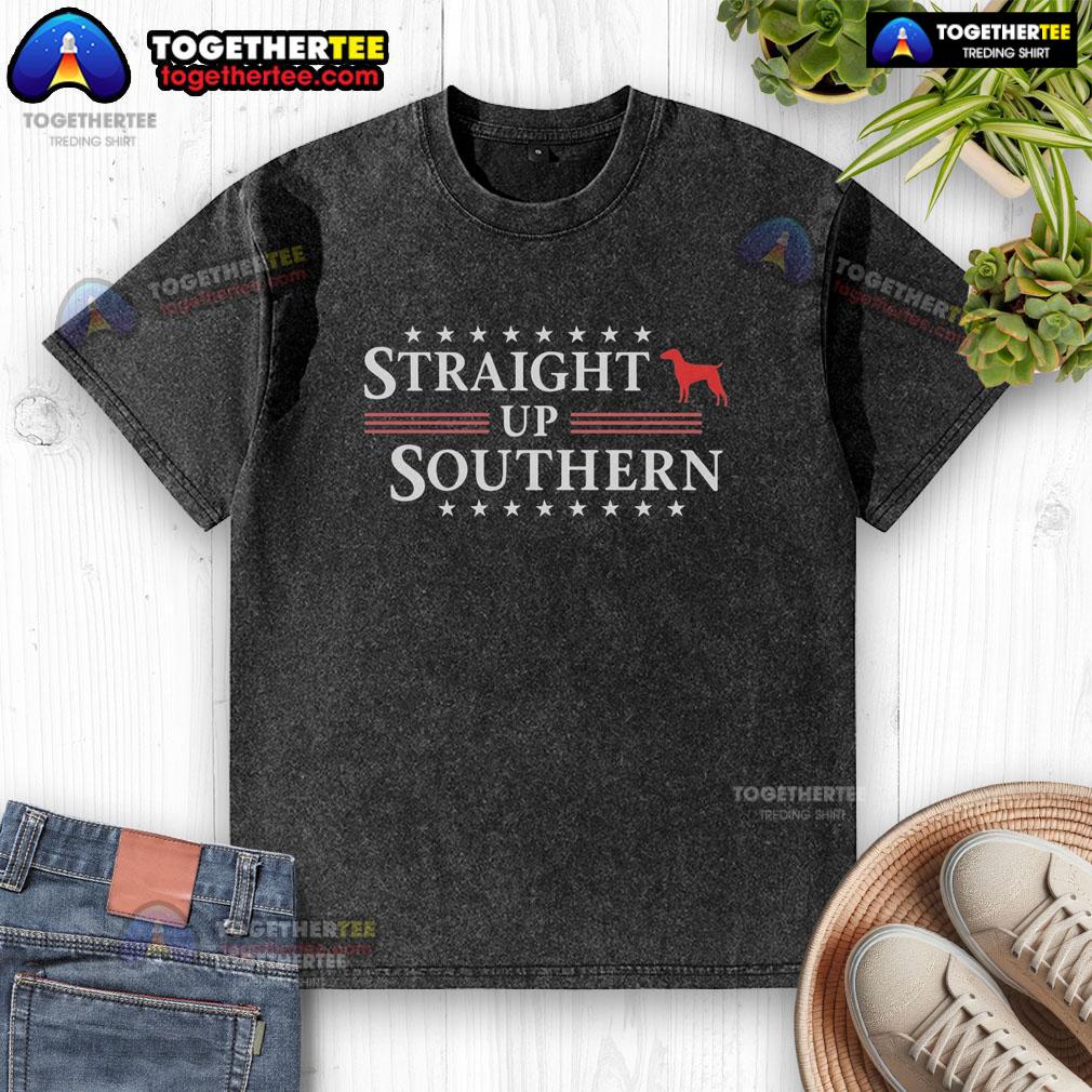 Awesome Straight Up Southern Washed T-Shirt in soft cotton, featuring a relaxed fit and vibrant southern-inspired design.