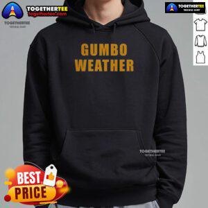 Alt Text: Bob Hebert wearing an Awesome Gumbo Weather Hoodie, showcasing style and comfort in a vibrant outdoor setting.