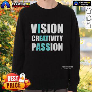 Awesome Vision Creativity Passion Sweatshirt featuring a vibrant design, perfect for inspiring creativity and style.
