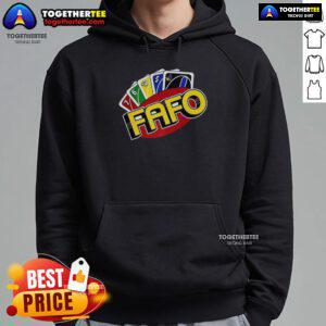 Good FAFO Wild Card Parody Hoodie showcasing a unique design with bold graphics and vibrant colors, perfect for casual wear.