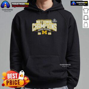Good Michigan Wolverines 2025 NCAA Men's Gymnastics National Champions hoodie featuring team logo and vibrant colors.