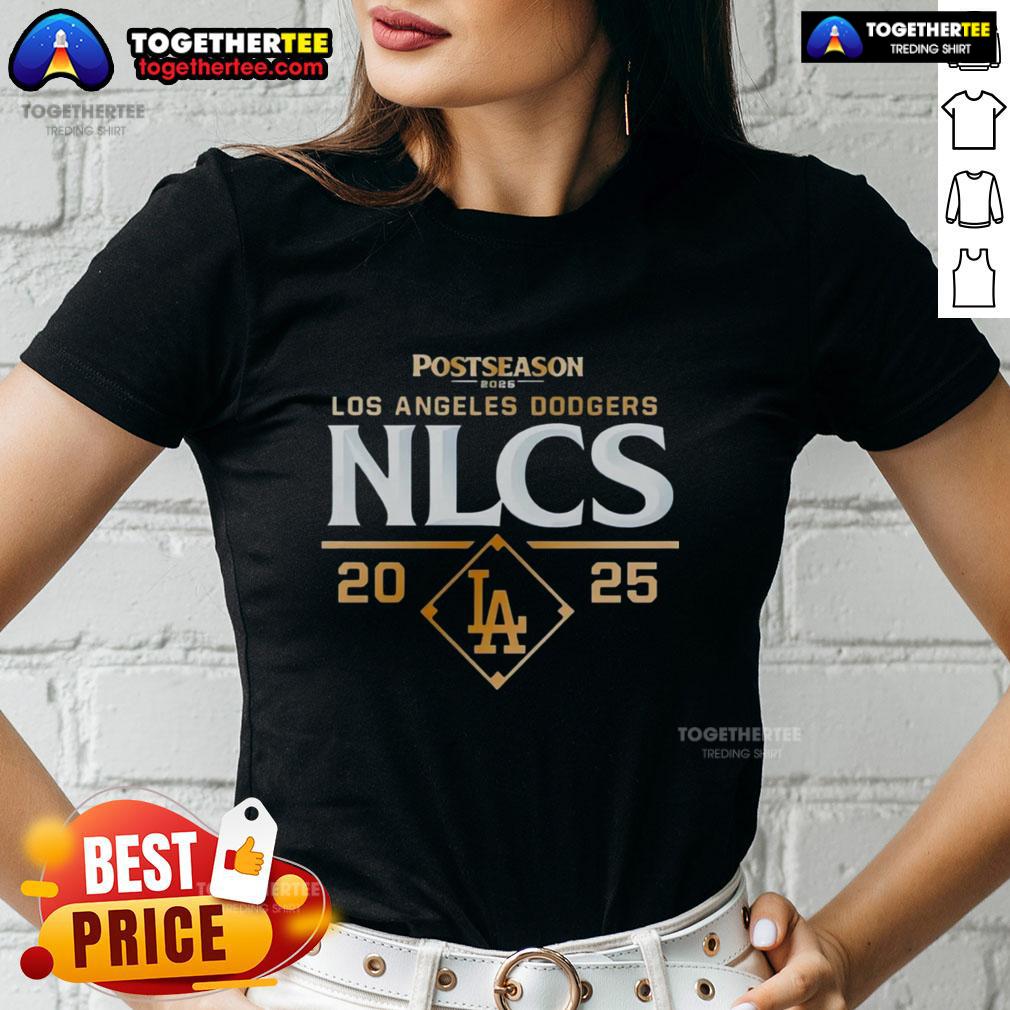 Good Postseason Los Angeles Dodgers NLCS 2025 Ladies Tee showcasing team spirit and style for female fans.
