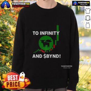 Good To Infinity and BYND sweatshirt featuring a stylish design and comfortable fit, perfect for casual wear.