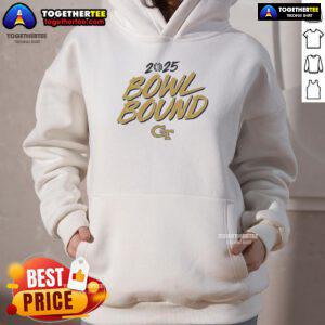 Hot Georgia Tech Yellow Jackets Football 2025 Bowl Bound Hoodie featuring team colors and logo for fans.