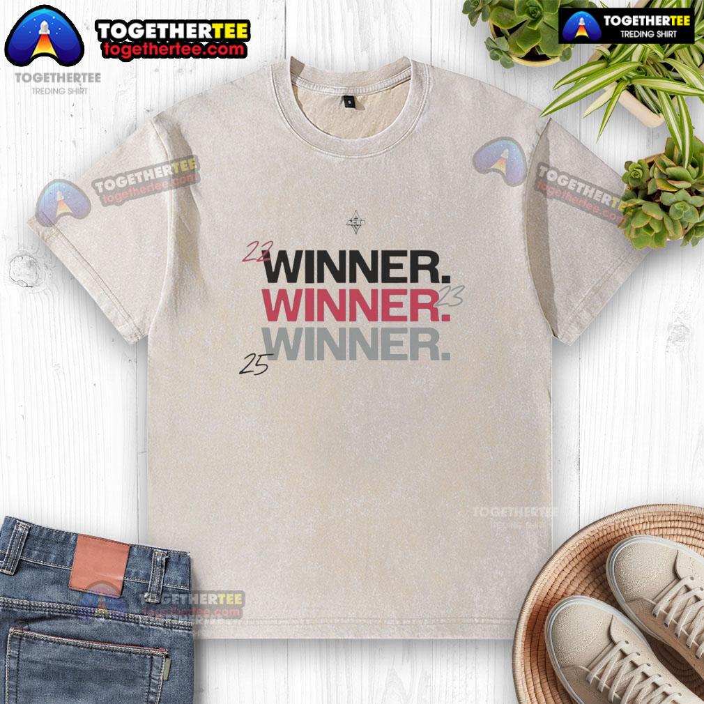 Alt Text: Hot Las Vegas Aces 3x Winner Championship 2022 2023 2025 washed t-shirt showcasing team pride and style.