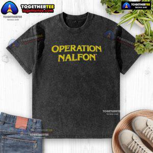 Hot Operation Nalfon washed t-shirt featuring a comfortable fit and stylish design, perfect for casual wear.