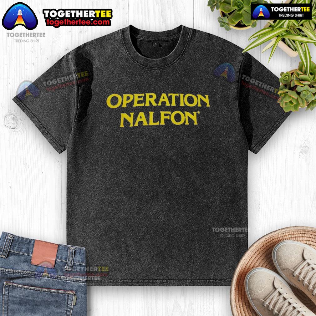 Hot Operation Nalfon washed t-shirt featuring a comfortable fit and stylish design, perfect for casual wear.