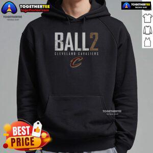 Lonzo Ball wearing a Cleveland Cavaliers Elite Logo Hoodie, showcasing team spirit and stylish basketball fashion.