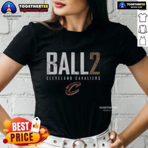 Nice Lonzo Ball Cleveland Cavaliers Basketball Elite Logo Ladies Tee featuring vibrant team colors and stylish design.