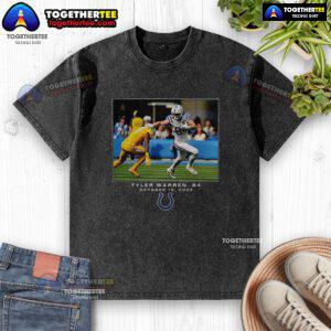 Nice Tyler Warren Indianapolis Colts NFL Flash Features Week 7 Washed T-Shirt with team logo and stylish design.