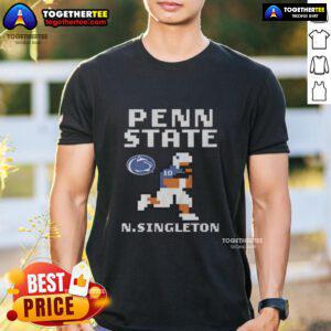 Official Penn State Nittany Lions Nicholas Singleton Football T-Shirt featuring vibrant team colors and logo.
