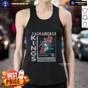 Official Sacramento Kings trading card featuring Domantas Sabonis on a stylish tank top design.