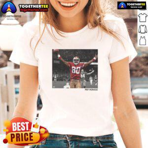 Original Jerry Rice San Francisco 49ers NFL Pay Homage ladies tee featuring vibrant team colors and unique design.