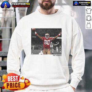 Original Jerry Rice San Francisco 49ers NFL Pay Homage Sweatshirt featuring vintage design and team colors.