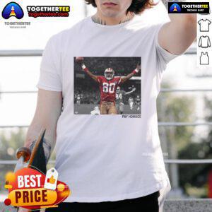 Alt Text: Original Jerry Rice San Francisco 49ers NFL Pay Homage T-Shirt showcasing a classic design for football fans.