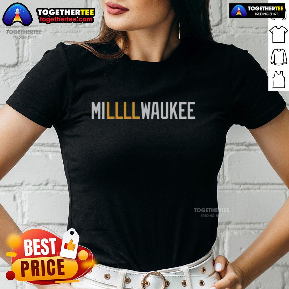 Original Milwaukee Brewers NFL logo ladies tee featuring a stylish design for fans of the Milwaukee Brewers.