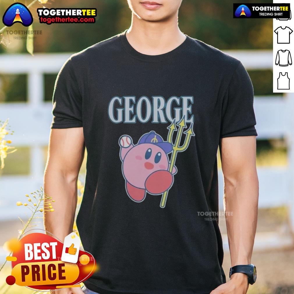 Alt Text: Original Seattle Mariners George's Adventure T-Shirt featuring vibrant graphics and team logo for fans and collectors.