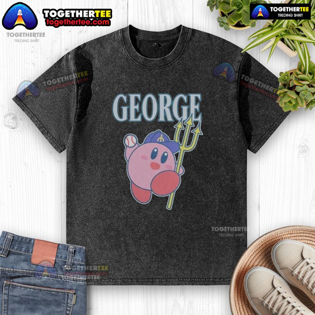 Original Seattle Mariners Georges Adventure washed t-shirt in blue, featuring a vintage logo and soft, comfortable fabric.
