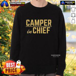 Pretty Camper in Chief Sweatshirt featuring a stylish design, perfect for cozy outdoor adventures and casual wear.