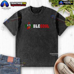 Pretty Gobblegool turkey parody washed t-shirt featuring a fun Gabagool graphic for festive holiday wear.