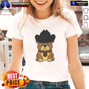 Pretty Rodeo Roscoe Dog Ladies Tee featuring a stylish design with a cute dog graphic perfect for dog lovers.