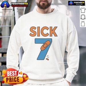 Trendy Pretty Sick Seven Meme Six Seven Sweatshirt in vibrant colors, perfect for casual wear and meme enthusiasts.