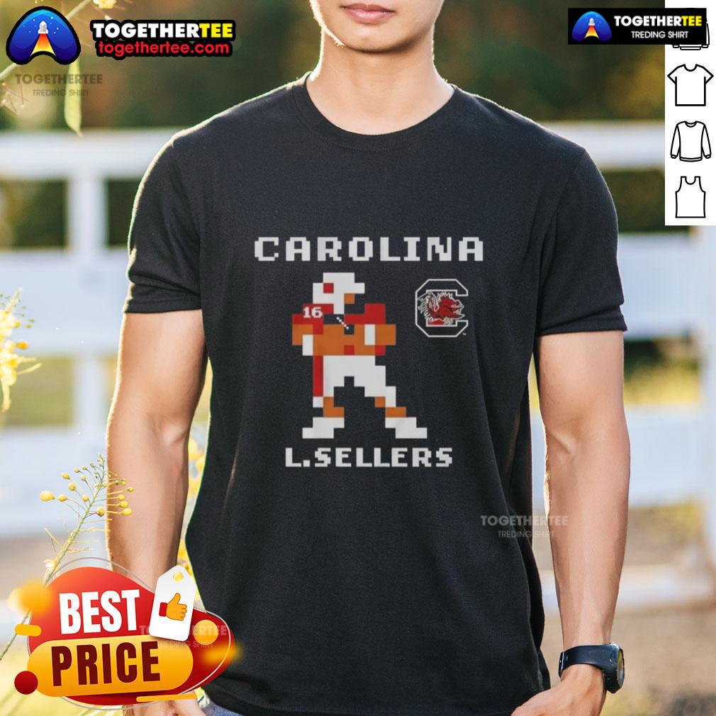 Alt Text: Pretty South Carolina Gamecocks Lanorris Sellers Retro Baller T-Shirt featuring vibrant colors and classic design.