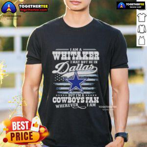 Top I Am A Whitaker T-Shirt for Cowboys fans, showcasing pride in Dallas team spirit wherever you are.