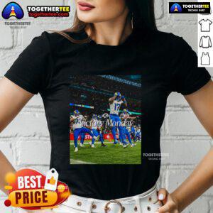 Top Los Angeles Rams Victory Monday ladies tee featuring a stylish design perfect for game day celebrations.