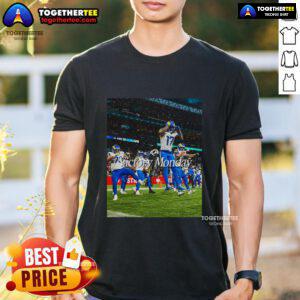 Top Los Angeles Rams Victory Monday T-Shirt featuring bold team graphics, perfect for celebrating game day wins.