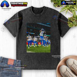 Top Los Angeles Rams Victory Monday washed t-shirt featuring team colors and logo, perfect for game day celebrations.