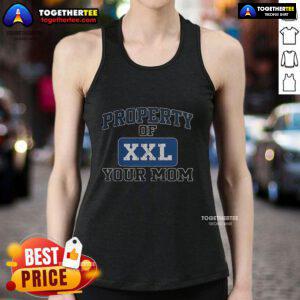 Happy Property of XXL Your Mom Kenny Powers tank top featuring bold graphics and a stylish design for casual wear.