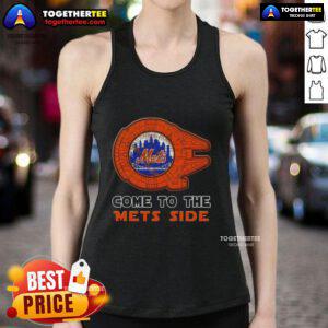Happy Star Wars Come to the New York Mets side tank top featuring vibrant graphics and a comfortable design.