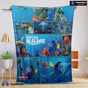 Official Disney Pixar Cartoon Finding Nemo With Dory Velveteen Cute Blanket Fleece Customized Blanket