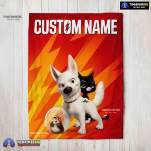 Official Disney Bolt And Friends Blanket Fleece Customized Blanket